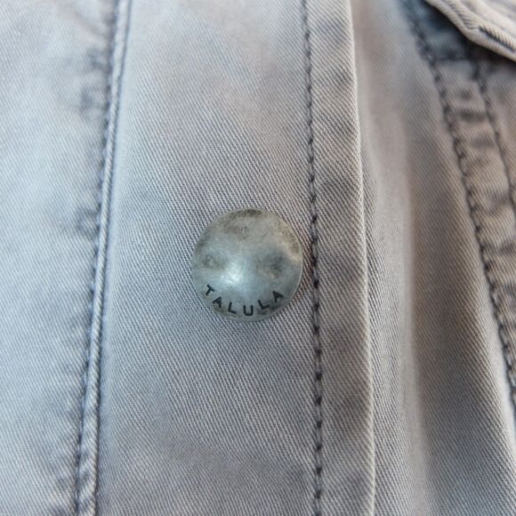 Talula Hooded Utility Jacket Washed Gray Size XXS - Picture 8 of 11